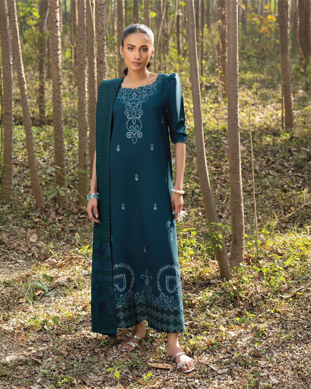 Deep Teal / Peacock Green-Shades of Joy by Nooré