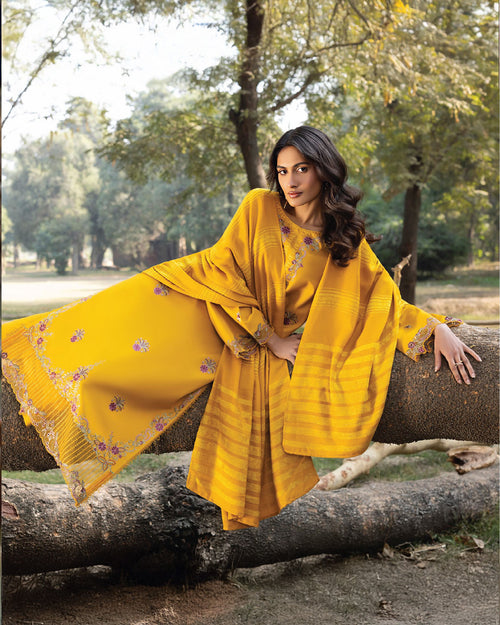 A Marigold Mustard-Shades of Joy by Nooré - 3PC SET