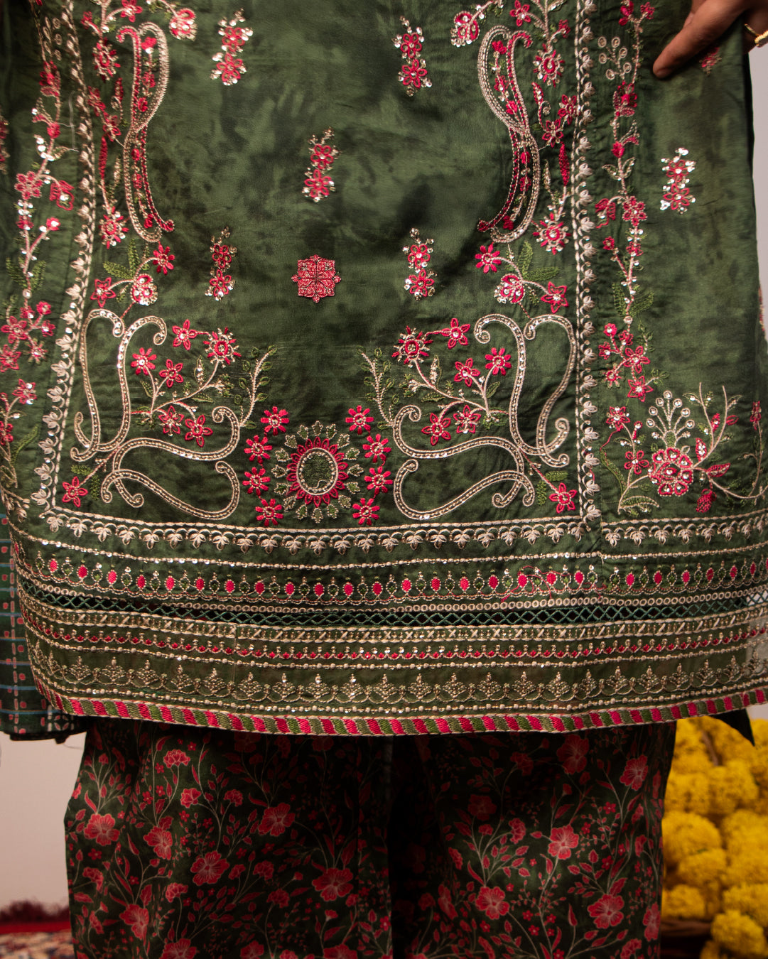 Emerald Magenta Rhapsody — Premium Luxury Lawn 3-Piece Set