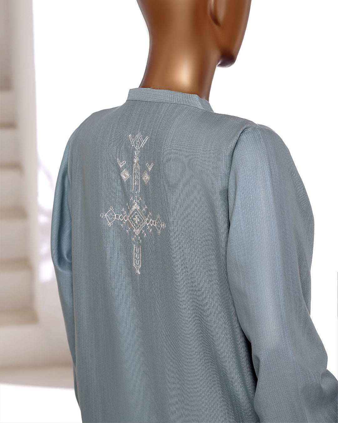 Ice Pastel Blue Ready to Wear Winter Khaddar Co-Ord Set