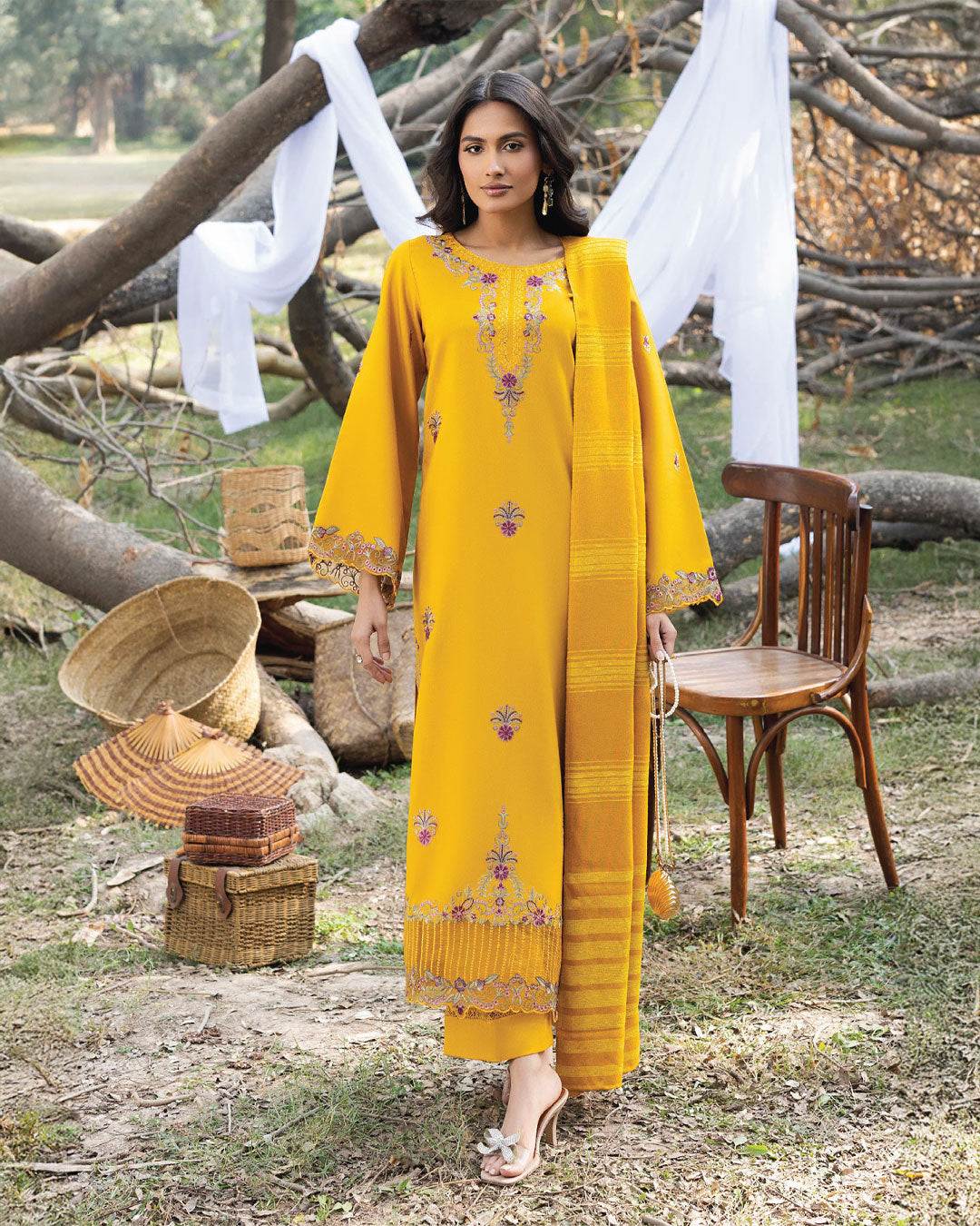 A Marigold Mustard-Shades of Joy by Nooré - 3PC SET