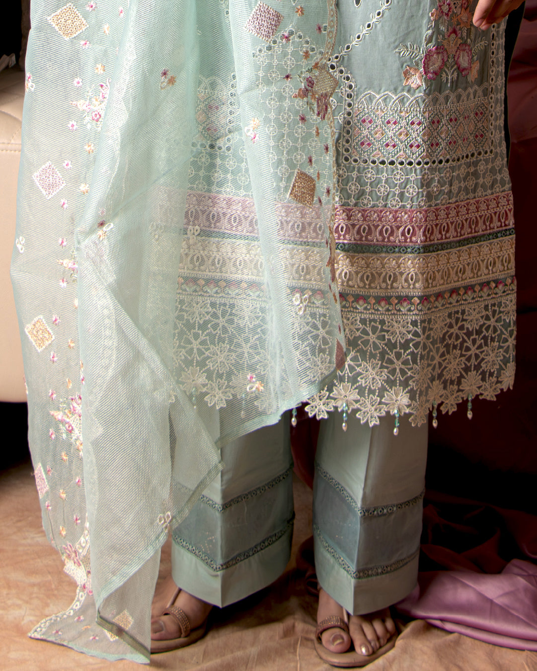 Blue Serene – Premium Luxury Lawn 3-Piece Set