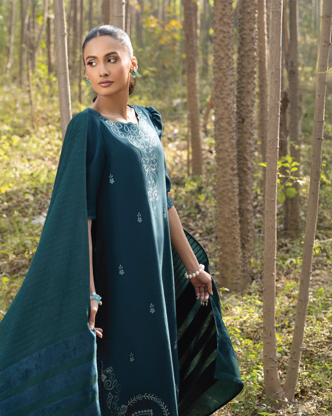 Deep Teal / Peacock Green-Shades of Joy by Nooré