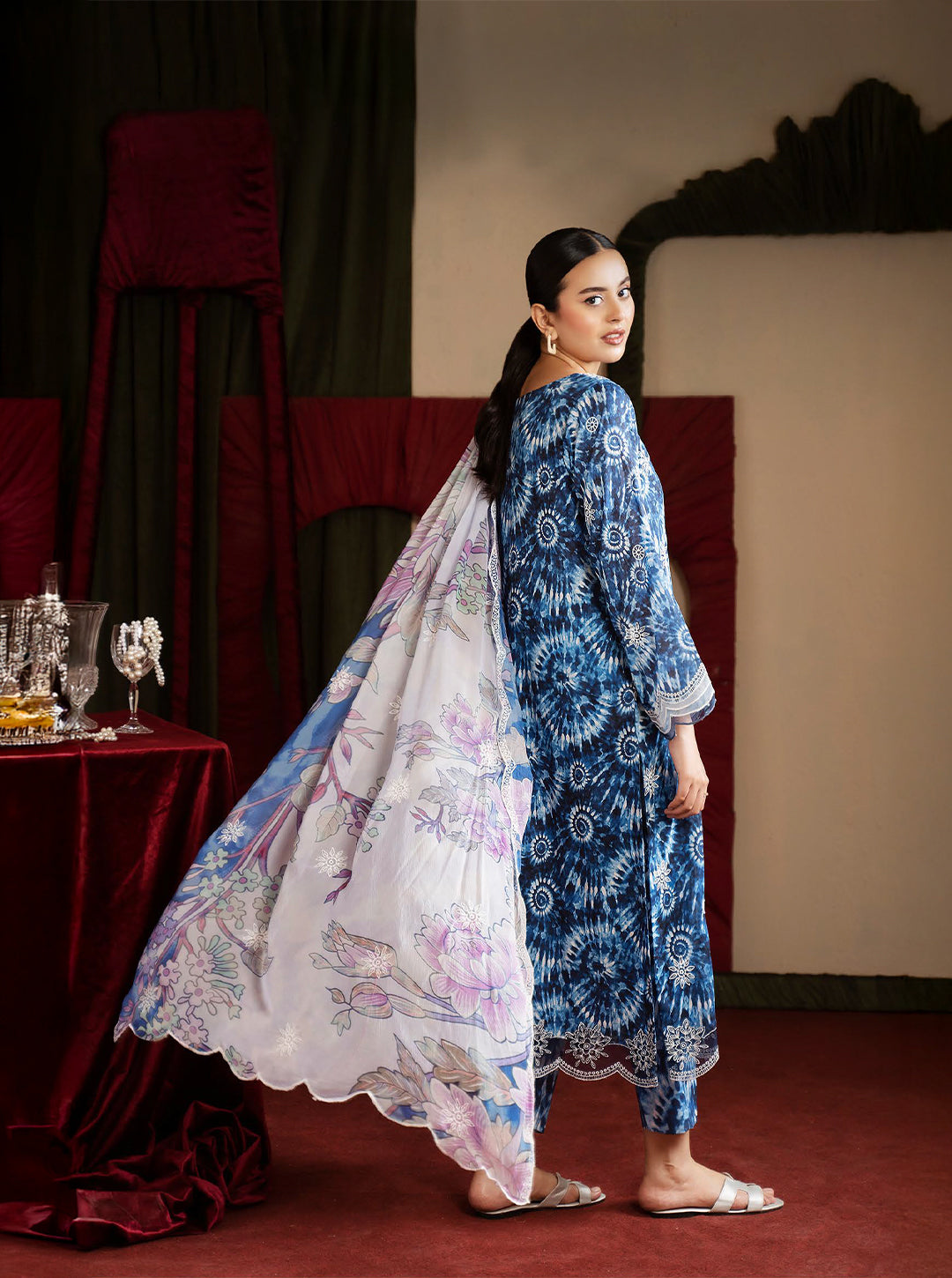 Indigo Bloom – Ishq-e-Bahar Collection-3 Piece Stitched Set