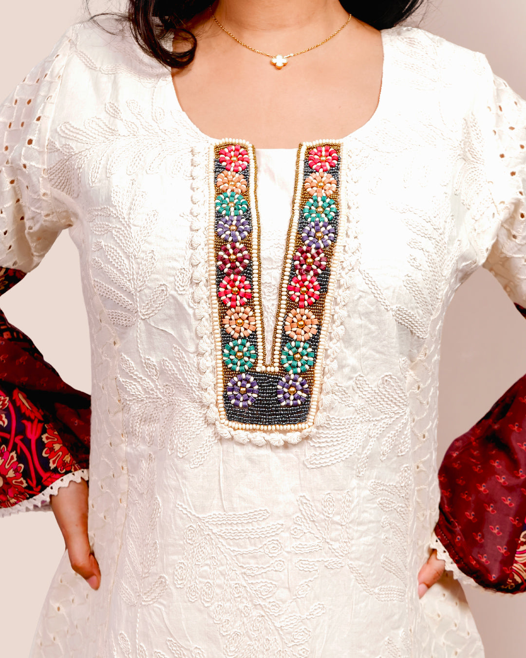 Moon Cut Kurta Set-3 piece